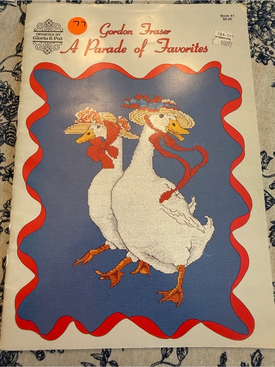Pat & Gloria Other - A Parade of Favorites Cross Stitch Pattern Book 1986 17 Designs Geese Ducks Bear